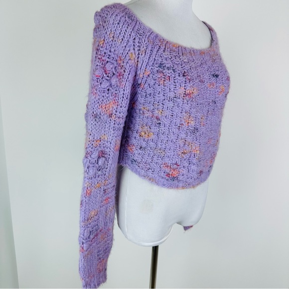 Free People Sunset Cloud Lavender Sweater Size Small - Picture 6 of 9